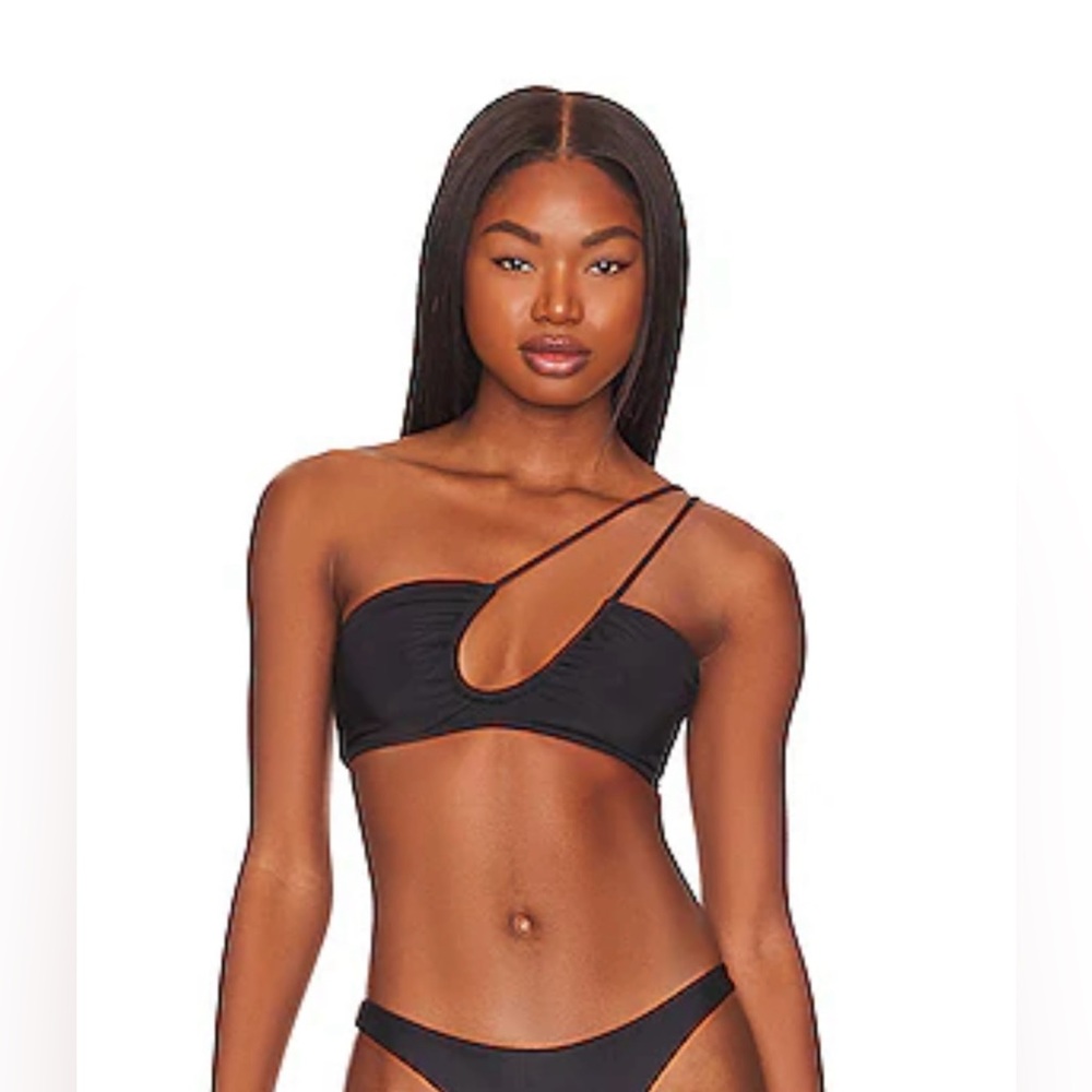 EMMA BIKINI TOP IN AMBRA BLACK